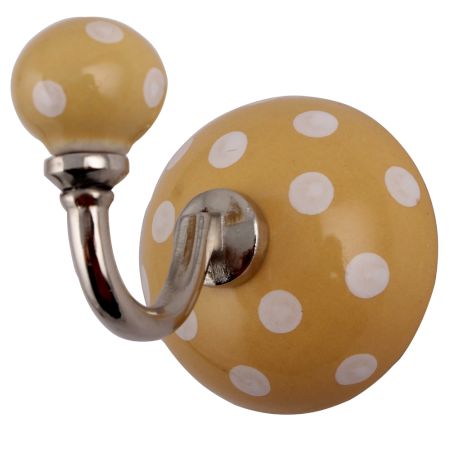 Mustard Dotted Hooks